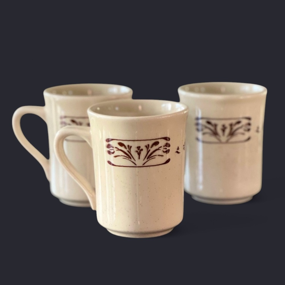 (3) Vintage MCM SYRACUSE CHINA #SY465 Restaurant Ware 8 oz. Coffee Mug Cup USA
